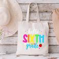 Hello Sixth Grade Cute Back To School 6th Grade Teacher Kids Canvas Tote Bag, gift for family, gift for coworker