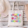 Helping Little Minds Grow Teacher Life Back To School Canvas Tote Bag, gift for family, gift for coworker