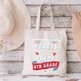 Some Heroes Wear Capes Others Teach 4th Grade Teacher Men Women Kids Canvas Tote Bag, 4th Grade Teacher Tote Bags, gift for family, gift for coworker