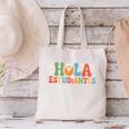 Hola Estudiantes Spanish Teacher Canvas Tote Bag, gift for family, gift for coworker Hola Estudiantes Spanish Teacher Canvas Tote Bag, gift for family, gift for coworker
