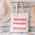 I'm A Teacher And A Marathon Runner Don't Underestimate Me Men Women Canvas Tote Bag, gift for family, gift for coworker