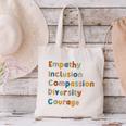 Inclusive Teacher Diversity Inclusion Empathy Teacher Team Canvas Tote Bag, gift for family, gift for coworker
