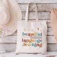 It's A Beautiful Day For Language Learning ESL Teacher ESOL Canvas Tote Bag, Esl Teacher Tote Bags, gift for family, gift for coworker It's A Beautiful Day For Language Learning ESL Teacher ESOL Canvas Tote Bag, Esl Teacher Tote Bags, gift for family, gift for coworker