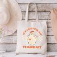 It's A Bootiful Day To Make Art Halloween Art Teacher Canvas Tote Bag, gift for family, gift for coworker
