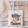 Just a Teacher Who Loves Chickens Chicken Farm Animal Lover Canvas Tote Bag, gift for family, gift for coworker