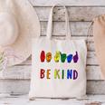 Be Kind Pride Sign Language Rainbow Teachers Interpreter ASL Canvas Tote Bag, gift for family, gift for coworker