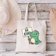 Be Kind Teacher Anti-Bullying Dino Kindness Women Men Boys Canvas Tote Bag, gift for family, gift for coworker