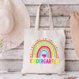 Kindergarten Rainbow Girls Boys Teacher First Day Of School Canvas Tote Bag, gift for family, gift for coworker Kindergarten Rainbow Girls Boys Teacher First Day Of School Canvas Tote Bag, gift for family, gift for coworker