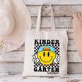 Kindergarten Teacher Hippie Smile Face Back School Canvas Tote Bag, gift for family, gift for coworker Kindergarten Teacher Hippie Smile Face Back School Canvas Tote Bag, gift for family, gift for coworker