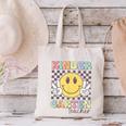 Kindergarten Teacher Team Hippie Smile Face Back To School Canvas Tote Bag, gift for family, gift for coworker Kindergarten Teacher Team Hippie Smile Face Back To School Canvas Tote Bag, gift for family, gift for coworker