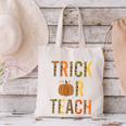 Leopard Trick Or Teach Halloween Teacher Costume Women Canvas Tote Bag, gift for family, gift for coworker Leopard Trick Or Teach Halloween Teacher Costume Women Canvas Tote Bag, gift for family, gift for coworker