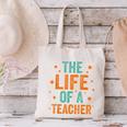 The Life Of A Teacher Canvas Tote Bag, gift for family, gift for coworker The Life Of A Teacher Canvas Tote Bag, gift for family, gift for coworker
