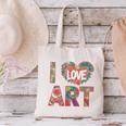 I Love Art Artist Painter Colorful Painting Art Teacher Canvas Tote Bag, gift for family, gift for coworker I Love Art Artist Painter Colorful Painting Art Teacher Canvas Tote Bag, gift for family, gift for coworker