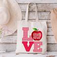 Love Kindergarten Cute Apple School Teacher Canvas Tote Bag, gift for family, gift for coworker Love Kindergarten Cute Apple School Teacher Canvas Tote Bag, gift for family, gift for coworker