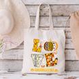 LOVE Kindergarten Pumpkin Teacher Student Halloween Costume Canvas Tote Bag, gift for family, gift for coworker
