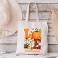 Love Kindergarten Teacher Turkey Thanksgiving Autumn Fall Canvas Tote Bag, gift for family, gift for coworker