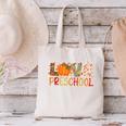 Love Preschool Happy Fall Thanksgiving Women Teacher Canvas Tote Bag, gift for family, gift for coworker Love Preschool Happy Fall Thanksgiving Women Teacher Canvas Tote Bag, gift for family, gift for coworker