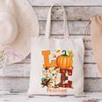 Love Preschool Teacher Turkey Thanksgiving Autumn Fall Canvas Tote Bag, gift for family, gift for coworker