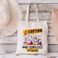 Mad Scientist Halloween Costume Science Teacher Canvas Tote Bag, Science Teacher Tote Bags, gift for family, gift for coworker