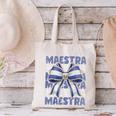 Maestra El Salvador Coquette Bow Hispanic Spanish Teacher Canvas Tote Bag, gift for family, gift for coworker Maestra El Salvador Coquette Bow Hispanic Spanish Teacher Canvas Tote Bag, gift for family, gift for coworker
