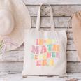 In My Math Teacher Era Retro Back To School Groovy Teacher Men Women Canvas Tote Bag, Groovy Teacher Tote Bags, gift for family, gift for coworker