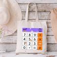 Math Teacher Halloween Costume Calculator Math Pun Canvas Tote Bag, gift for family, gift for coworker