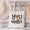 You Matter Leopard Print Teacher Kind Counselor Kindness Canvas Tote Bag, gift for family, gift for coworker You Matter Leopard Print Teacher Kind Counselor Kindness Canvas Tote Bag, gift for family, gift for coworker