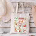 Merry And Bright Christmas Gingerbread Santa Book Teacher Canvas Tote Bag, gift for family, gift for coworker Merry And Bright Christmas Gingerbread Santa Book Teacher Canvas Tote Bag, gift for family, gift for coworker