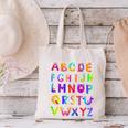 Monster ABC Cute Alphabet Halloween Teacher Costume Kids Canvas Tote Bag, gift for family, gift for coworker