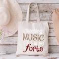 Music Teacher Teaching Music Is My Forte For Music Lovers Canvas Tote Bag, gift for family, gift for coworker