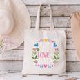 All You Need Is Love And Data Teacher Valentine's Day Canvas Tote Bag, gift for family, gift for coworker