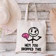 Nerdy Hey You Dropped This Brain Math Teacher Canvas Tote Bag, gift for family, gift for coworker