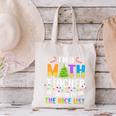 On The Nice List Christmas Math Teacher Women Men Canvas Tote Bag, gift for family, gift for coworker On The Nice List Christmas Math Teacher Women Men Canvas Tote Bag, gift for family, gift for coworker