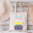 Nursery Rhymes Are My Jam 80s Retro Teachers & Students Kids Canvas Tote Bag, gift for family, gift for coworker