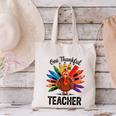 One Thankful Teacher Thanksgiving TurkeyCute Pencil Canvas Tote Bag, gift for family, gift for coworker