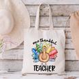 One Thankful Teacher Turkey Pencil Thanksgiving Teachers Canvas Tote Bag, gift for family, gift for coworker