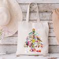 Paintbrush Christmas Tree Decor Xmas For Artist Art Teacher For Men Women Canvas Tote Bag, gift for family, gift for coworker