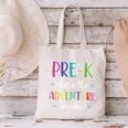 Pre-K Teacher Adventure Begins First Day Preschool Teachers Canvas Tote Bag, gift for family, gift for coworker Pre-K Teacher Adventure Begins First Day Preschool Teachers Canvas Tote Bag, gift for family, gift for coworker