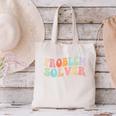 Problem Solver School Work Staff Front Desk Teacher Canvas Tote Bag, gift for family, gift for coworker Problem Solver School Work Staff Front Desk Teacher Canvas Tote Bag, gift for family, gift for coworker