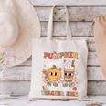 Pumpkin Spice Makes Teacher Nice Retro Fall Spooky Season Canvas Tote Bag, gift for family, gift for coworker Pumpkin Spice Makes Teacher Nice Retro Fall Spooky Season Canvas Tote Bag, gift for family, gift for coworker