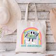 Rainbow AAC Awareness Month SPED Teacher SLP Communication Canvas Tote Bag, gift for family, gift for coworker