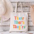 There Their They'Re English Class Grammar Joke Teacher Canvas Tote Bag, English Teacher Tote Bags, gift for family, gift for coworker