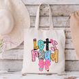 Lets Read Reading Teacher Back To School Literacy Pencil Bow Canvas Tote Bag, gift for family, gift for coworker