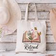 Retired 2025 A New Chapter Begins Retirement Teacher Book Canvas Tote Bag, gift for family, gift for coworker