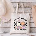 Retro You Can't Scare Me I Teach 5th Grade Teacher Halloween Canvas Tote Bag, gift for family, gift for coworker