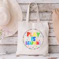 Retro Play Is Learning Teacher Back To School Canvas Tote Bag, gift for family, gift for coworker Retro Play Is Learning Teacher Back To School Canvas Tote Bag, gift for family, gift for coworker