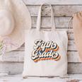 Retro Sunset Fifth Grade Teacher & Student Back To School Canvas Tote Bag, gift for family, gift for coworker