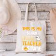 This Is My Scary Music Teacher Halloween Costumes Pajama Canvas Tote Bag, gift for family, gift for coworker
