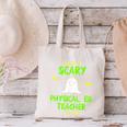 Scary Physical Education Ed Teacher Costume Halloween Easy Canvas Tote Bag, gift for family, gift for coworker Scary Physical Education Ed Teacher Costume Halloween Easy Canvas Tote Bag, gift for family, gift for coworker