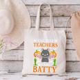 School Teacher A Bit Batty Teaching Bat Halloween Costume Canvas Tote Bag, gift for family, gift for coworker